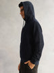 Thomas Scott Men Navy Regular Fit Long Sleeves 2 Pockets Front-Open Knitted Hooded Sweatshirt