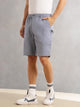 Thomas Scott Men Blue Relaxed Fit Mid-Rise Solid 100% Cotton Woven Cargo Shorts