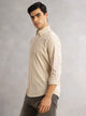 Thomas Scott Men Mustard Cricket Club Slim Fit Long Sleeves Button-Down Collar Gingham Checks 100% Cotton Casual Shirt