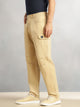 Thomas Scott Men Beige Cricket Club Collection Mid-Rise 100% Cotton Loose Fit Solid Woven Cargo Trouser