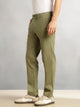 Thomas Scott Men Green Cricket Club Collection Regular Fit Mid-Rise Solid Woven Trouser