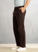 Thomas Scott Men Brown Cricket Club Collection Regular Fit Mid-Rise Solid Woven Trouser