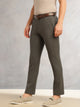Thomas Scott Men Black Slim Fit Mid-Rise Flexi-Waist 4-Way Stretch Solid Formal Performance Trouser