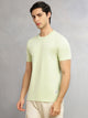 Thomas Scott Men Sea Green Cricket Club Collection Regular Fit Round Neck Short Sleeves Polycotton Solid Knitted T-shirt