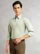 Thomas Scott Men Pista Premium Long Sleeves Regular Fit Spread Collar Solid 100% Cotton Formal Shirt