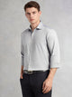Navy Regular Fit Long Sleeves Spread Collar 100% Cotton Oxford Formal Shirt For Men