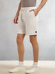 White Cricket Club Collection Straight Fit Textured Waffle Cotton Shorts For Men