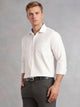 Thomas Scott Men White Regular Fit Long Sleeves Spread Collar with Contrast Fabric Solid 100% Cotton Formal Shirt