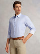 Thomas Scott Men Sky Blue Premium Regular Fit Long Sleeves Spread Collar Solid 100% Cotton Formal Shirt