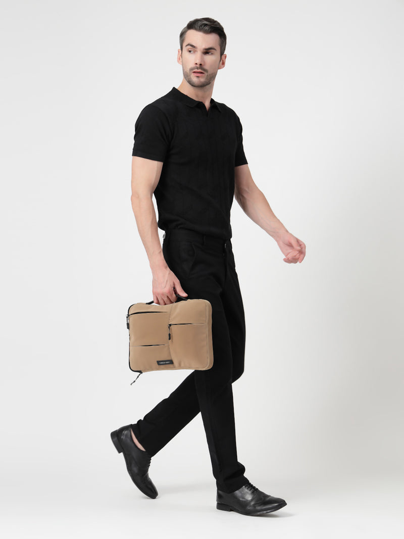 Thomas Scott Men Textured Laptop Sleeve