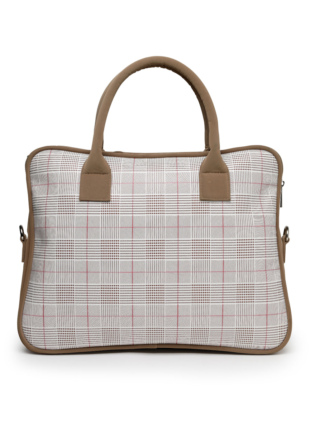 Thomas Scott Men Checked PU Laptop Bag