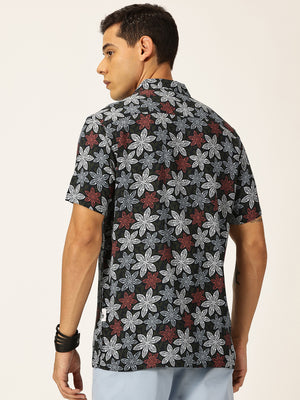 Thomas Scott Men Smart Floral Printed Casual Shirt