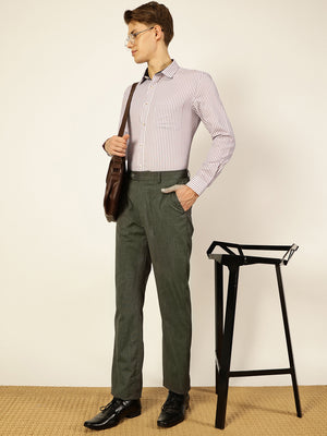 Thomas Scott Men Smart Opaque Striped Formal Shirt