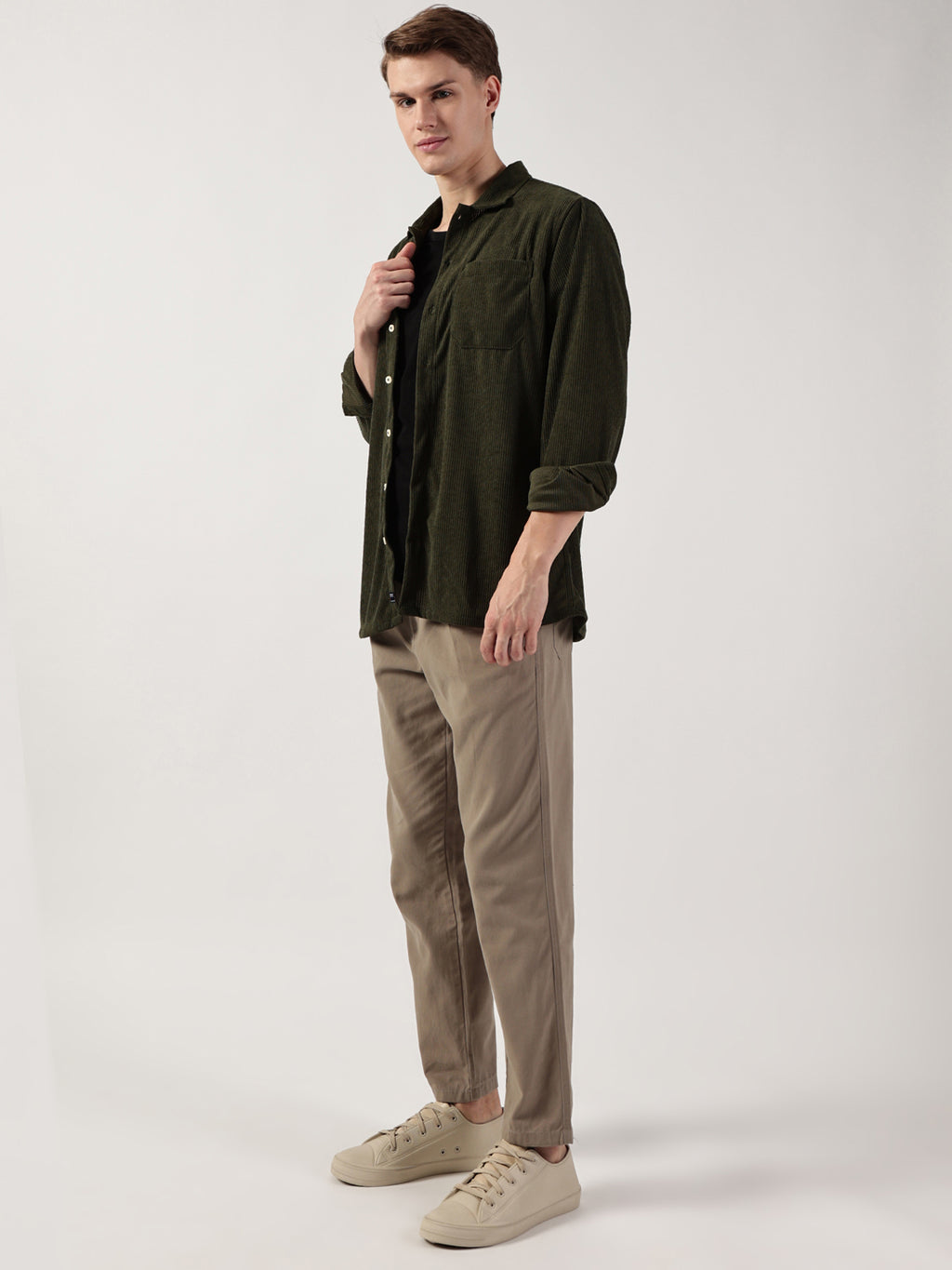 Thomas Scott Men Striped Premium Opaque Casual Shirt