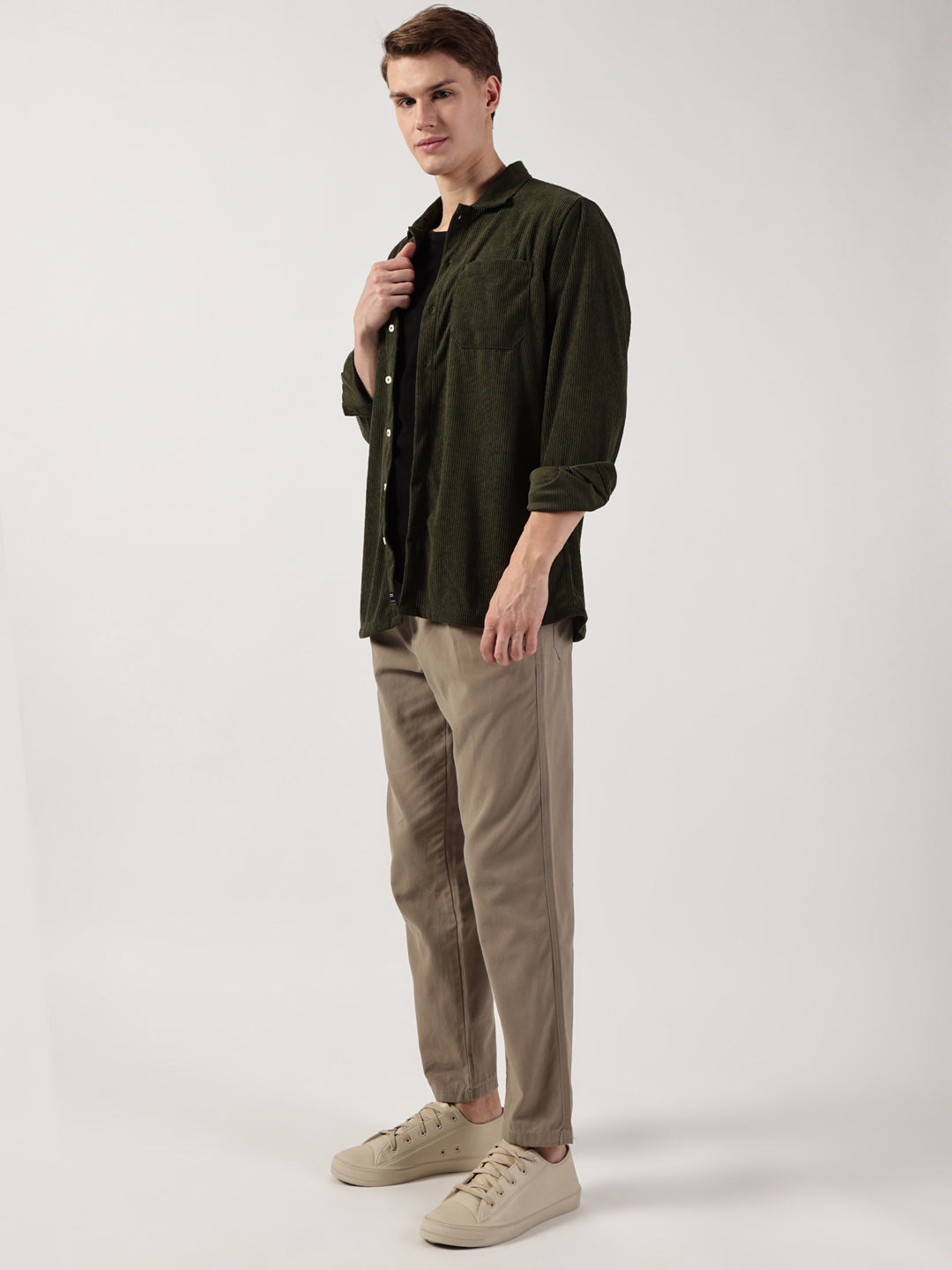 Thomas Scott Men Striped Premium Opaque Casual Shirt