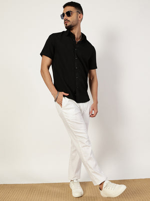 Thomas Scott Men Premium Slim Fit Opaque Casual Shirt