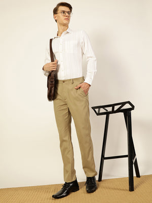 Thomas Scott Men Smart Opaque Striped Formal Shirt