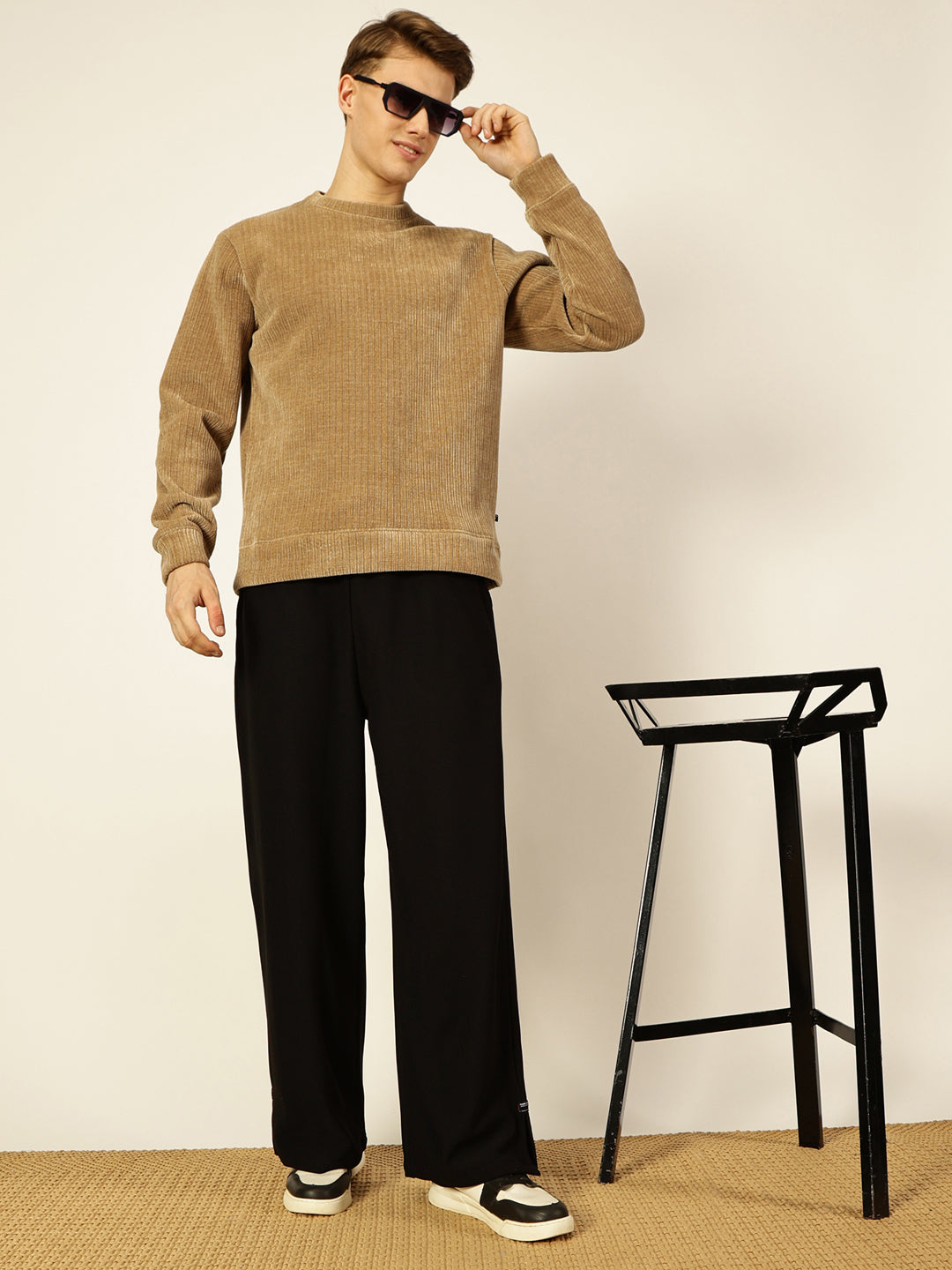 Thomas Scott Men Smart Loose Fit Easy Wash Trousers
