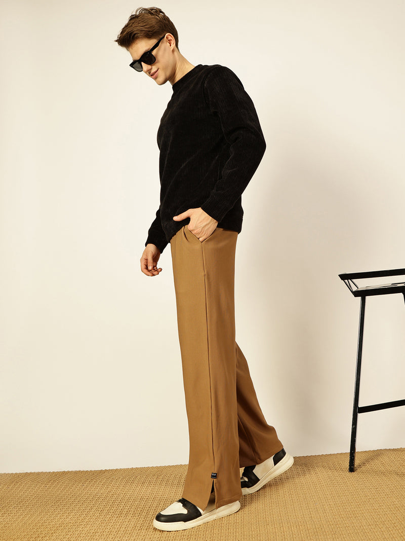 Thomas Scott Men Smart Loose Fit Parallel Trousers
