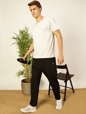 Thomas Scott Men Solid Relaxed Fit Cotton Track Pants