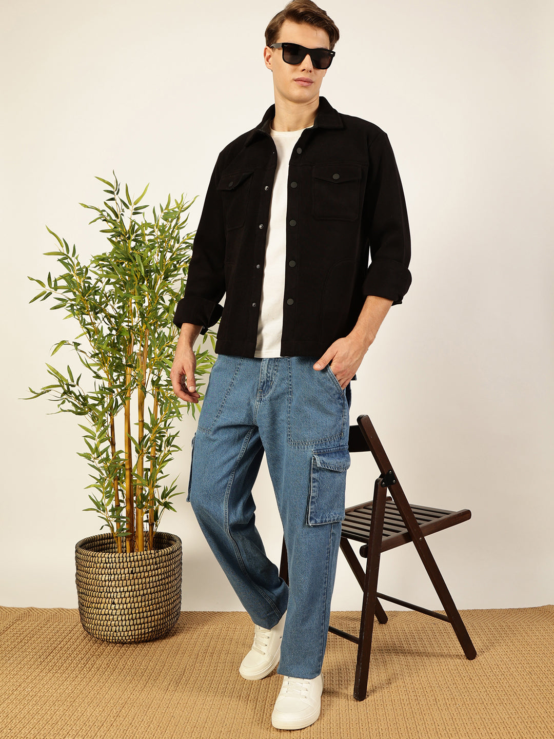Thomas Scott Men Outdoor Open Front Jacket
