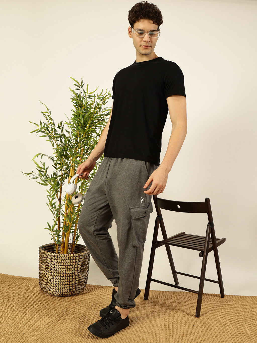 Thomas Scott Men Mid-Rise Relaxed-Fit Joggers