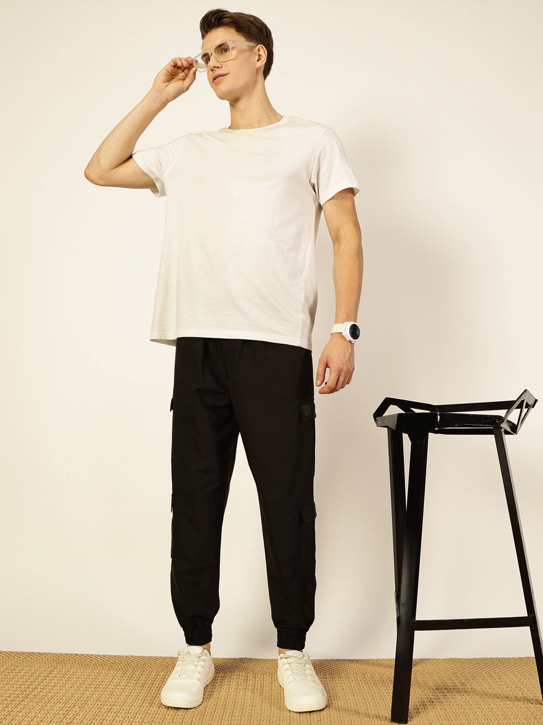 Thomas Scott Men Smart Loose Fit Joggers Trousers