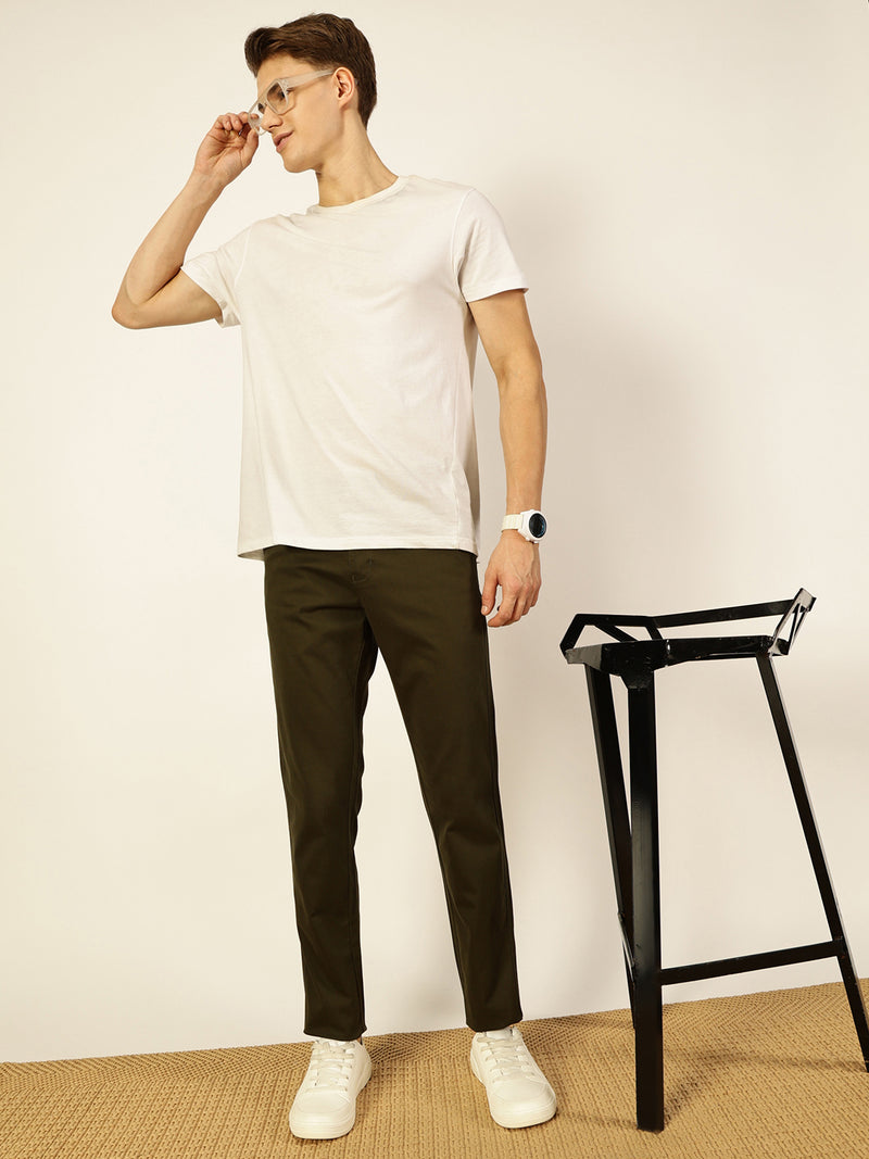 Thomas Scott Men Smart Slim Fit Wrinkle Free Chinos Casual Trousers
