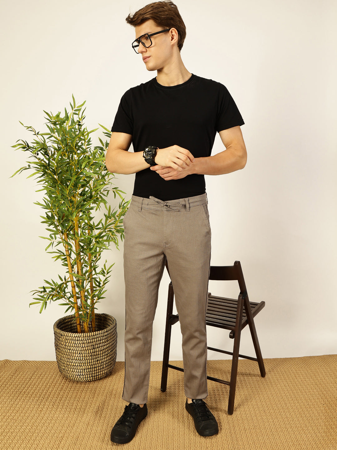 Thomas Scott Men Smart Easy Wash Chinos Trousers
