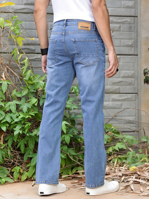 Thomas Scott Men Smart Bootcut Light Fade Stretchable Jeans
