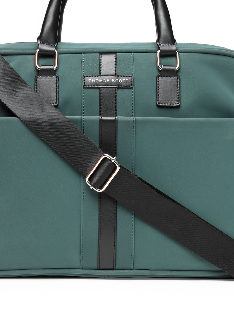 Thomas Scott Men PU Padded Laptop Bag