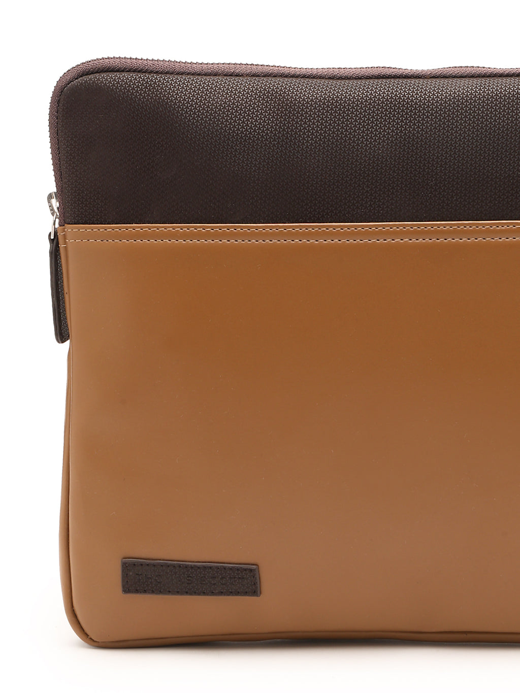 Thomas Scott Men Colourblocked PU Laptop Sleeve