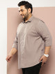 Thomas Scott Men Brown Plus Size Premium Casual Shirt