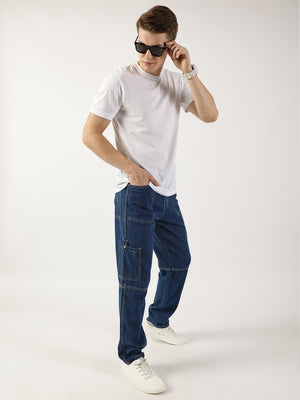 Thomas Scott Men MidBlue Loose Relaxed Fit Jeans