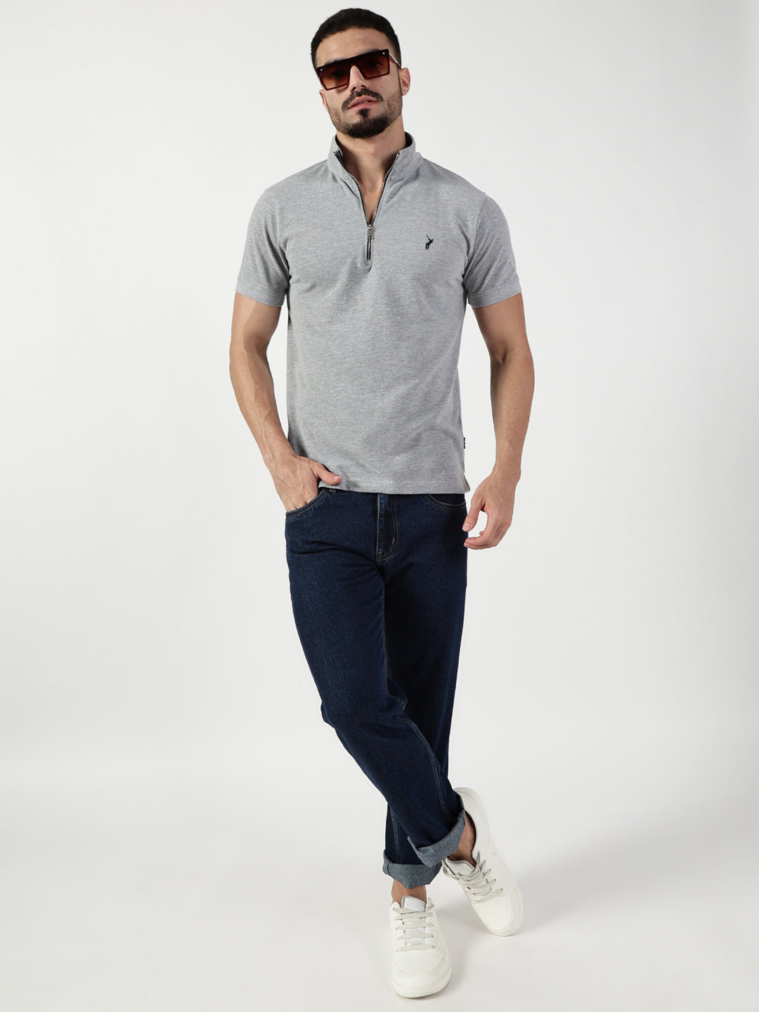 Thomas Scott Men High Neck Slim Fit T-shirt