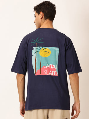 Thomas Scott Men Round Neck Typography Cotton Oversized T-shirt