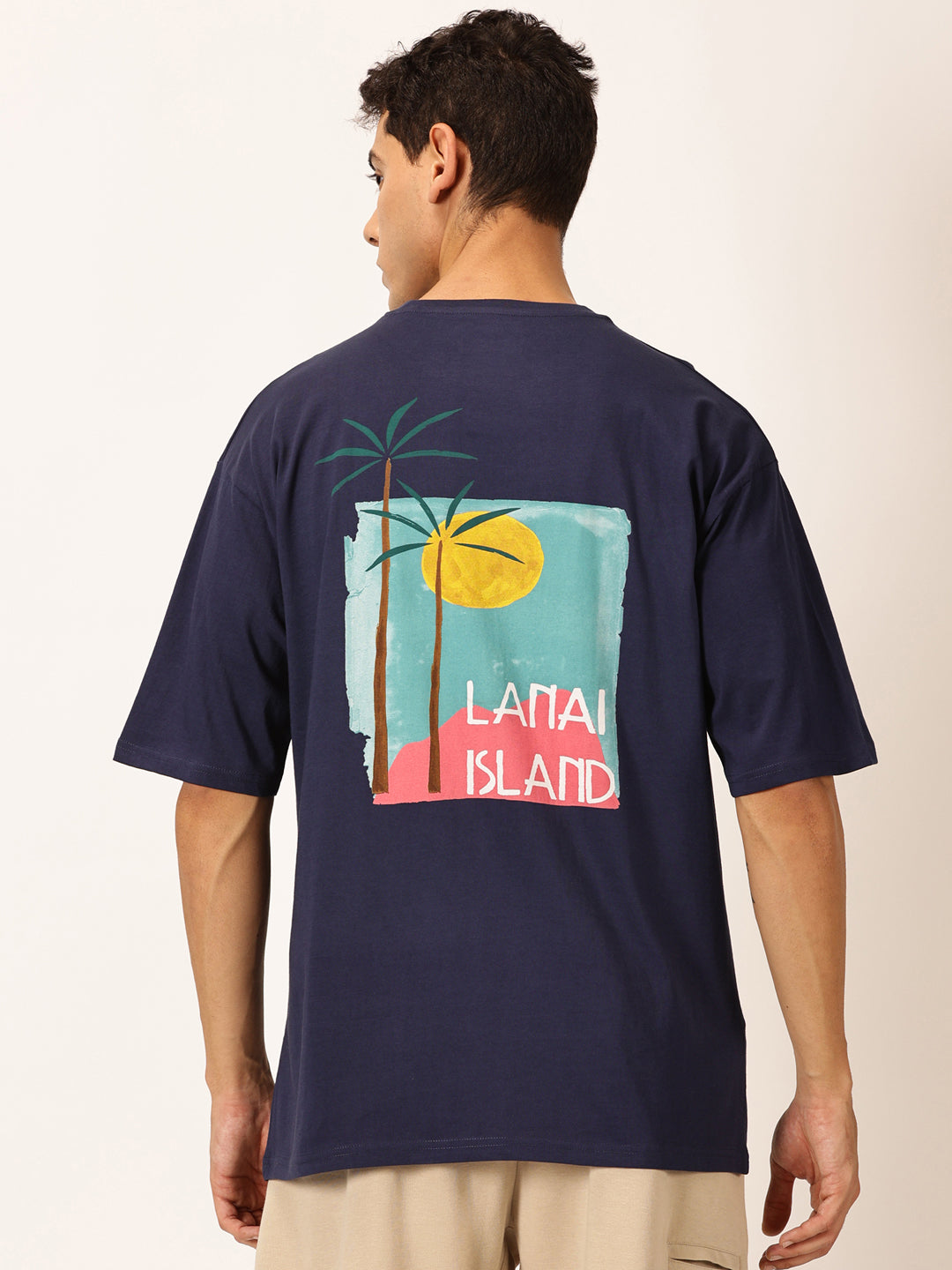 Thomas Scott Men Round Neck Typography Cotton Oversized T-shirt