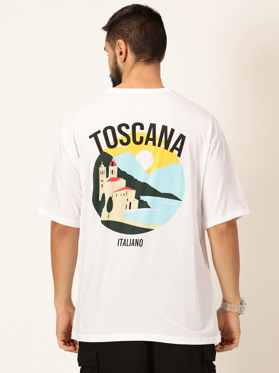 Thomas Scott Men Round Neck Typography Printed Bio Finish T-shirt