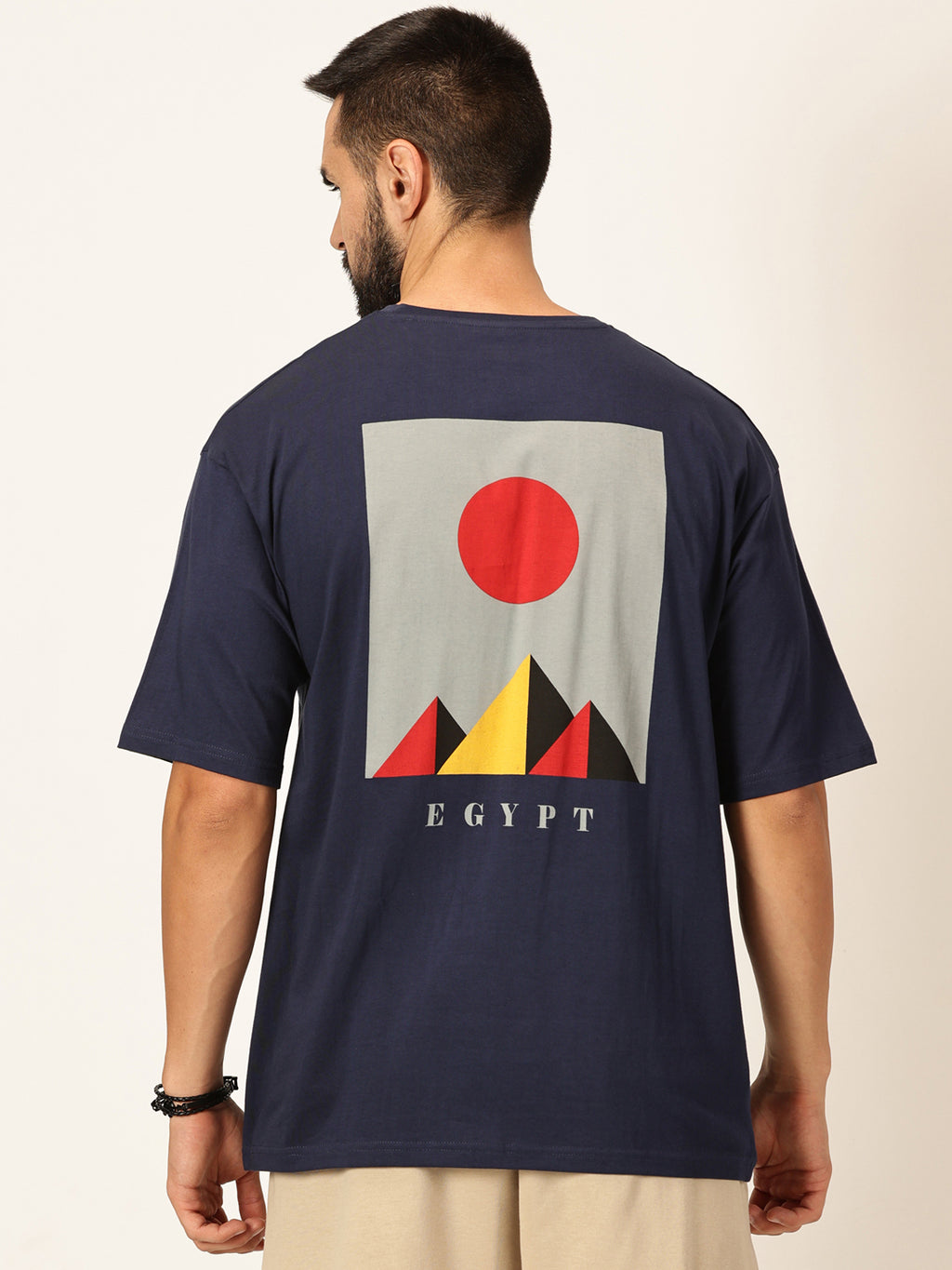 Thomas Scott Men Oversized Graphic Printed Drop-Shoulder Sleeves Cotton Bio Finish T-shirt