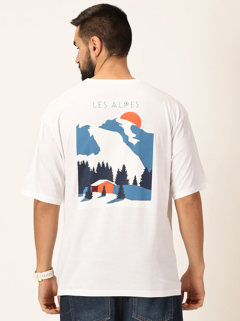 Thomas Scott Men Graphic Printed Bio Finish Pure Cotton Oversized T-shirt