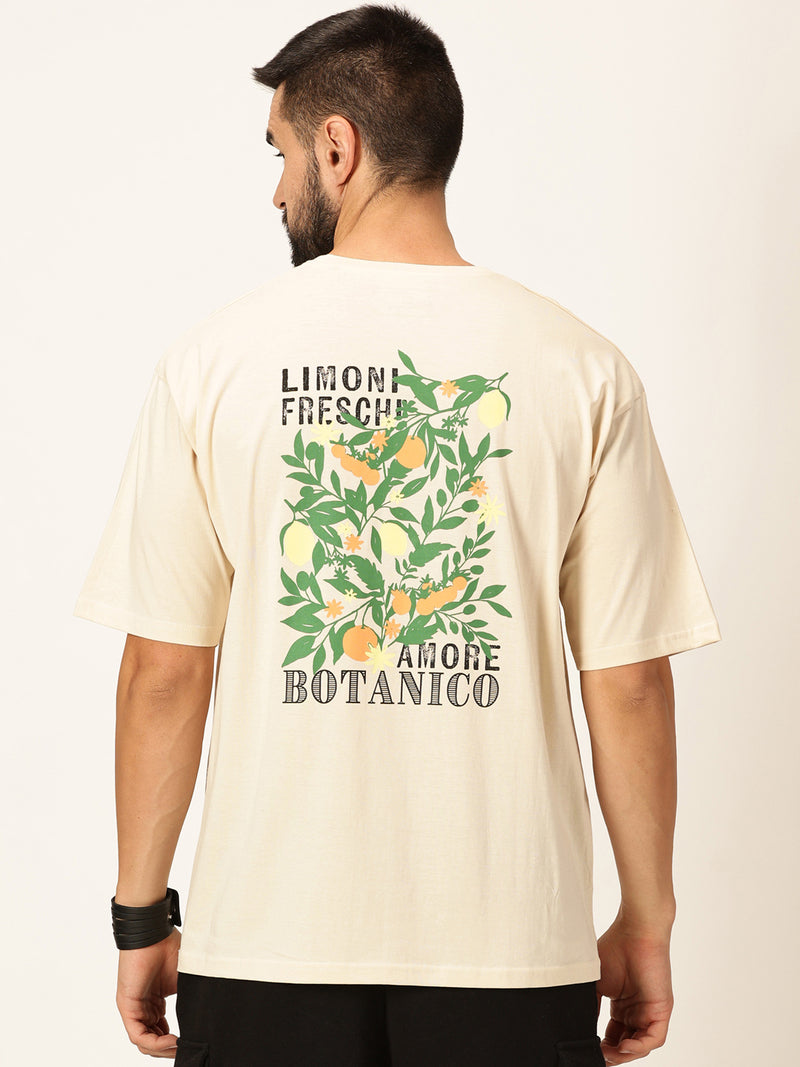 Thomas Scott Men Oversized Graphic Printed Bio Finish Cotton T-shirt