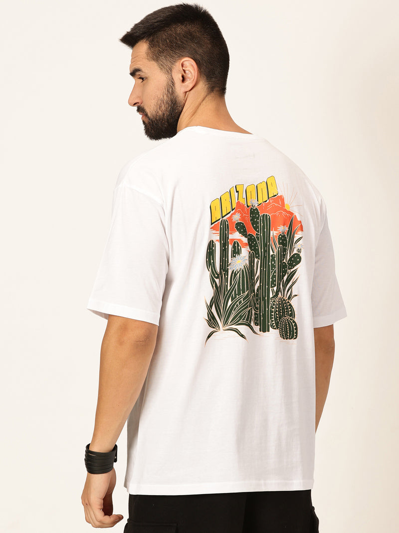 Thomas Scott Men Oversized Graphic Printed Cotton Bio Finish T-shirt