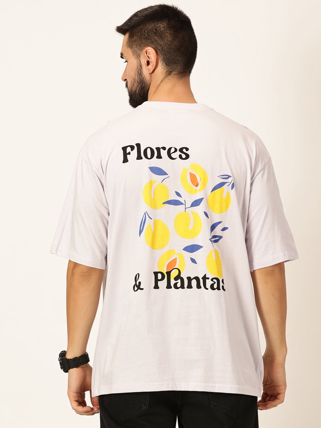 Thomas Scott Men Oversized Graphic Printed Cotton Bio Finish T-shirt