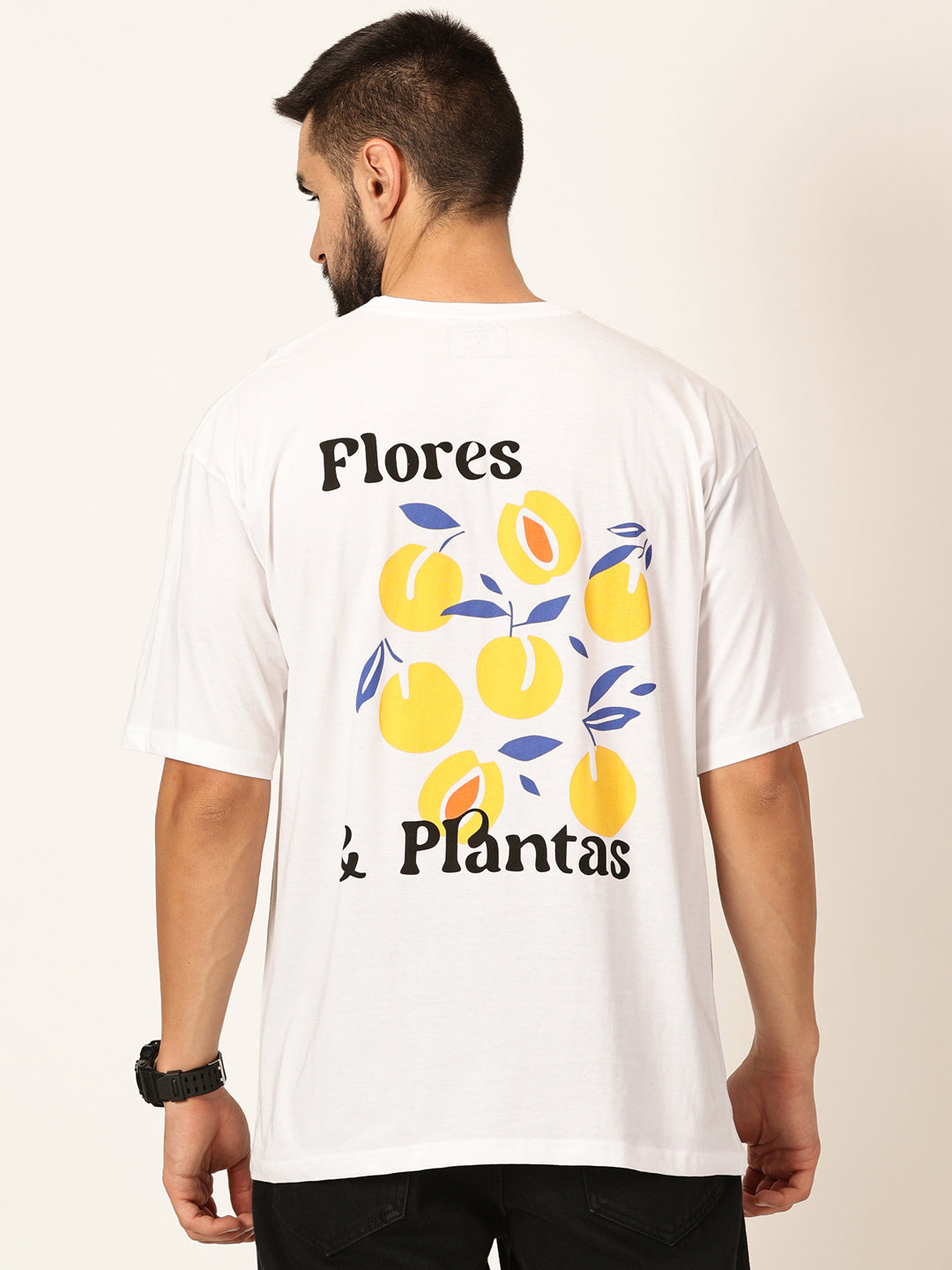 Thomas Scott Men Oversized Graphic Printed Cotton Bio Finish T-shirt