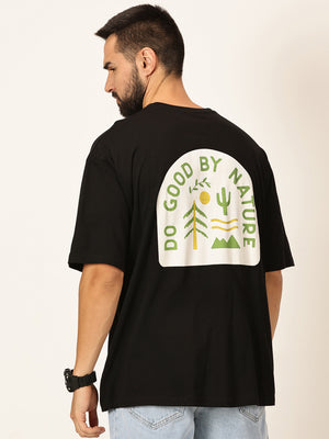 Thomas Scott Men Oversized Typography Printed Cotton Bio Finish T-shirt