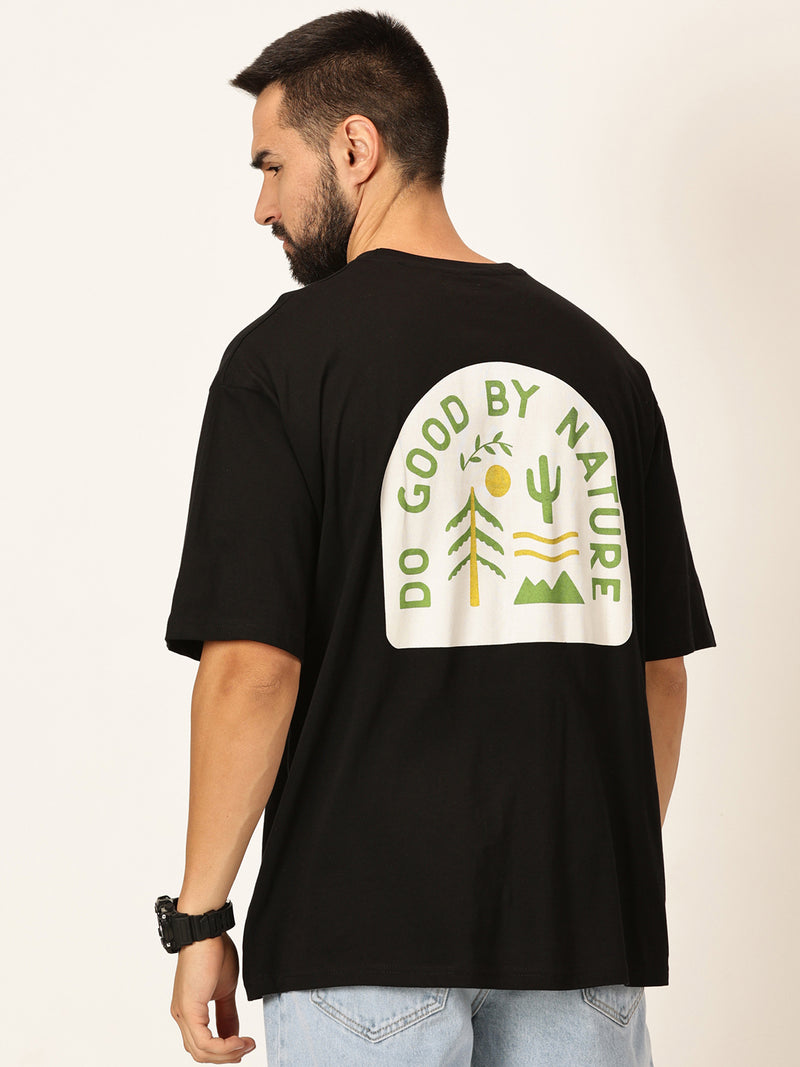 Thomas Scott Men Oversized Typography Printed Cotton Bio Finish T-shirt
