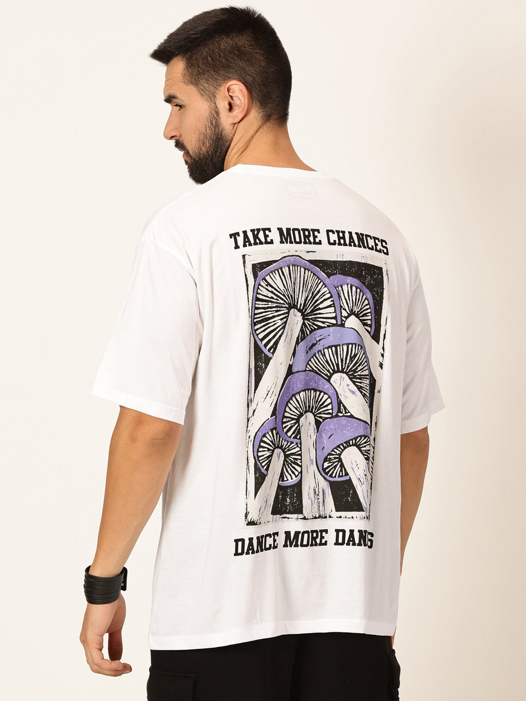 Thomas Scott Men Oversized Graphic Printed Bio Finish Cotton T-shirt