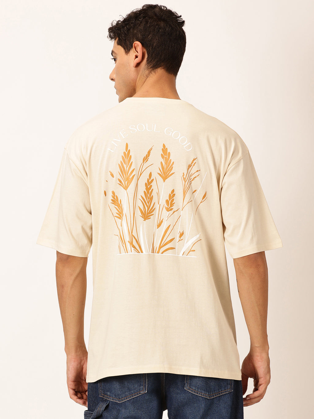 Thomas Scott Men Round Neck Cotton Oversized T-shirt