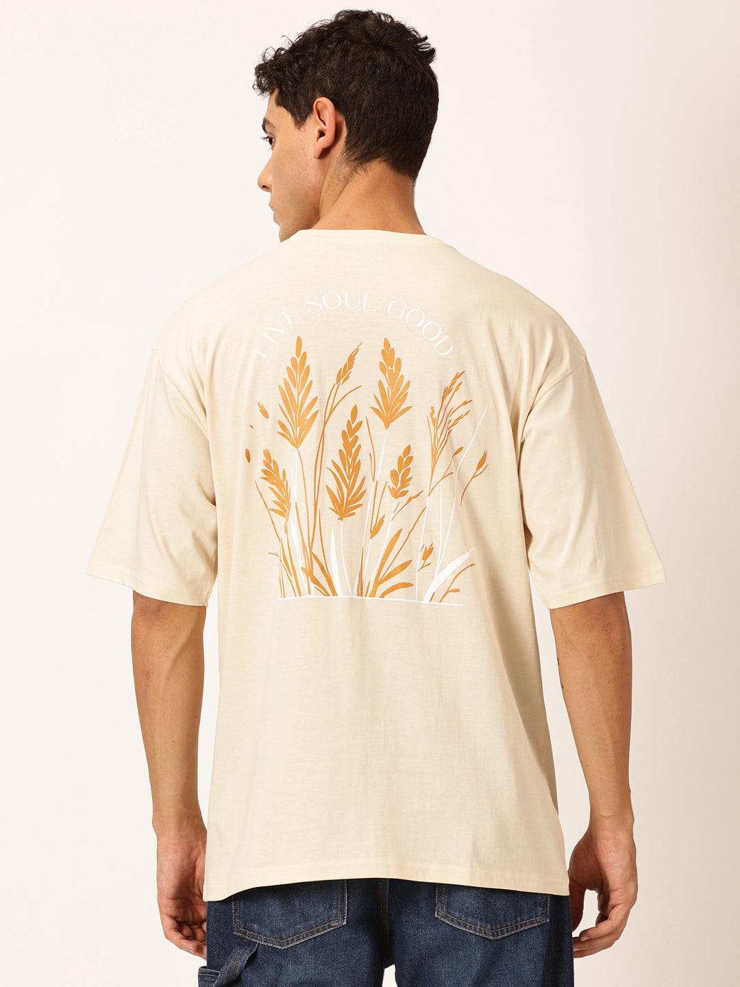 Thomas Scott Men Round Neck Cotton Oversized T-shirt