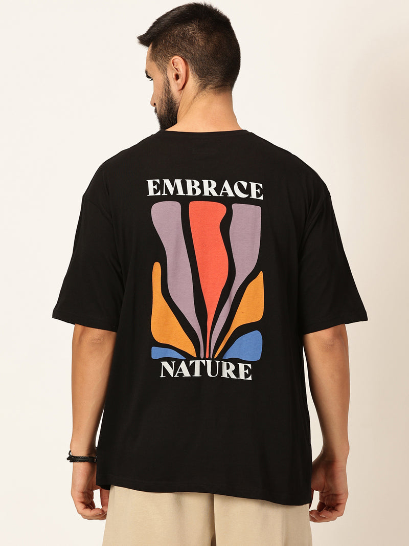Thomas Scott Men Oversized Graphic Printed Drop-Shoulder Sleeves Cotton Bio Finish T-shirt